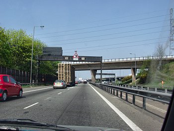 Picture of the approach to Spaghetti Junction