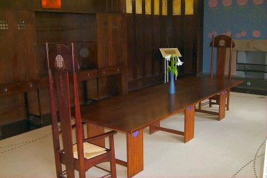 The table in the dining room