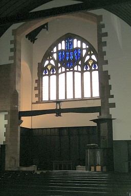 View of the chancel from the right
