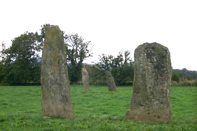 Picture of four standing stones