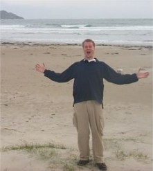 Picture of Armin on a beach on Islay