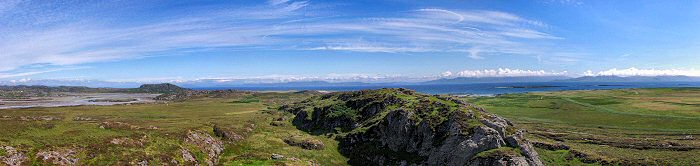 Picture of a panoramic view over The Strand, Colonsay, Jura, Islay and Oronsay