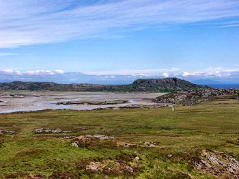 Picture of a view over The Strand from Oronsay