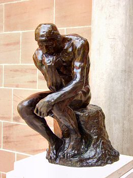 Picture of the sculpture The Thinker