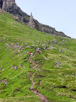 Picture of the path up to the Old Man of Storr