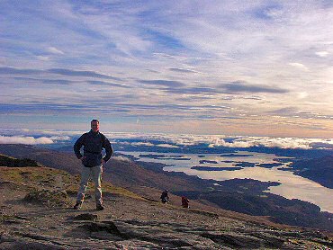 Picture of Armin at the summit of Ben Lomond
