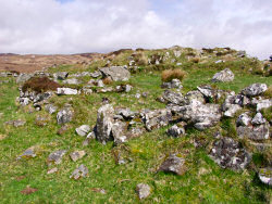 Picture of the remains of the village