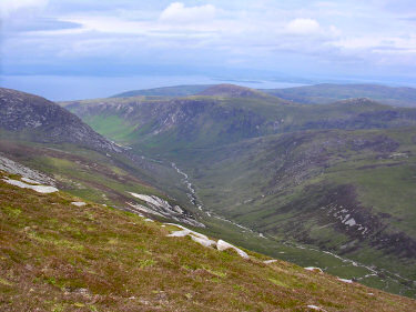 Picture of Glen Catacol seen from Beinn Bhreac