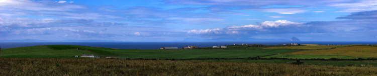 Picture of a view from the Rhinns of Galloway, Ireland and Kintyre on the horizon