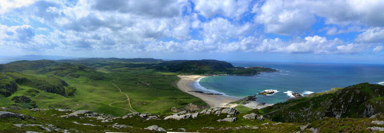 Picture of a panoramic view over Colonsay