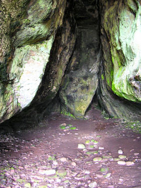 Picture of the inside of Kings Cave