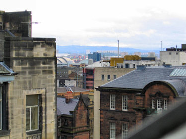 Picture of a view over the roofs of Glasgow