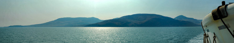 Picture of view from the ferry to Beinn Bheigier and McArthur's Head