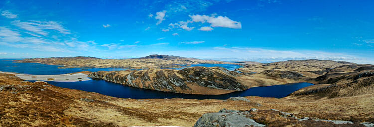 Picture of a panoramic view over Loch Tarbert
