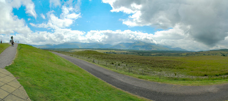 Picture of a panoramic view near the Commando Memorial