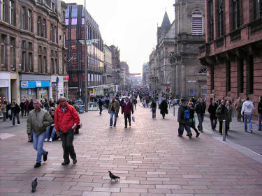 Picture of a view down Buchanan Street