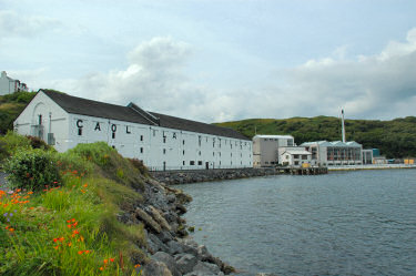 Picture of a whisky distillery (Caol Ila on Islay)