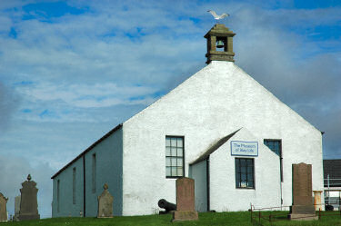 Picture of the Museum of Islay Life, housed in a whitewashed building