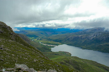 Picture of a view over the southern end of Loch Maree and Kinlochewe
