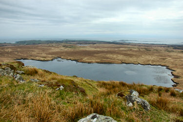 Picture of a loch (lake) seen from hills above