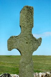 Picture of the remains of a very old Celtic cross