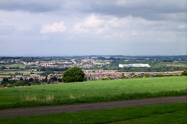 View from the Science Museum over Wroughton towards Swindon
