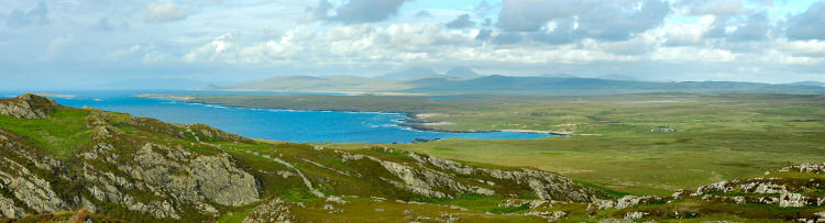 Picture of a panoramic view over the northern part of the Isle of Islay