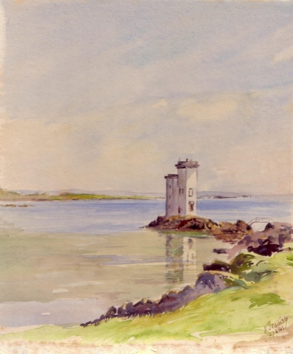 Painting of Carraigh Fhada lighthouse